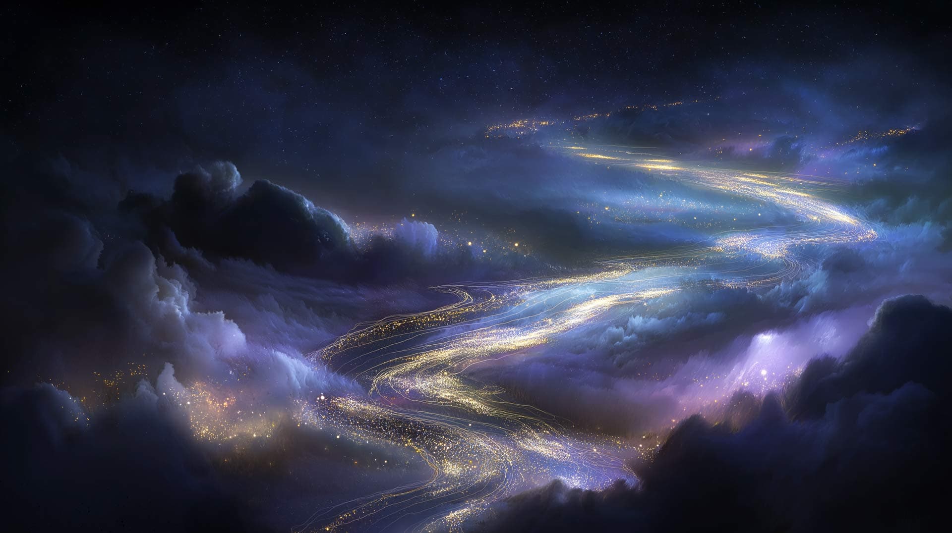 A celestial river of starlight